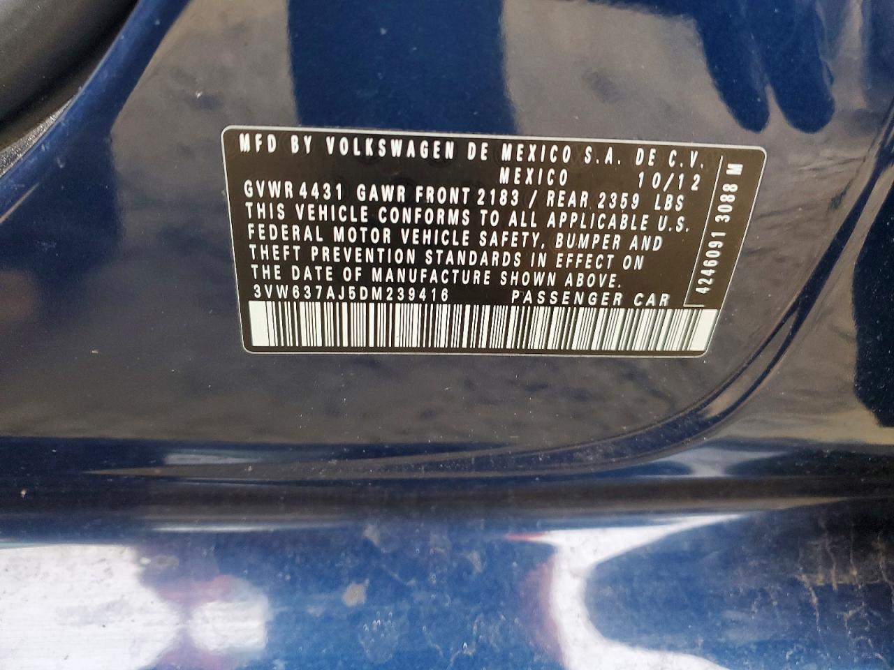 2013 VOLKSWAGEN JETTA HYBRID photo 12