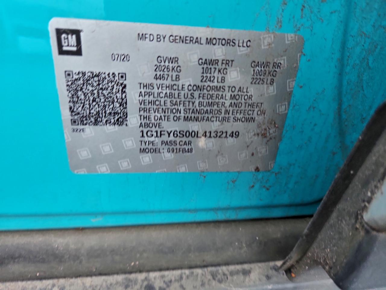 2020 CHEVROLET BOLT EV LT photo 12