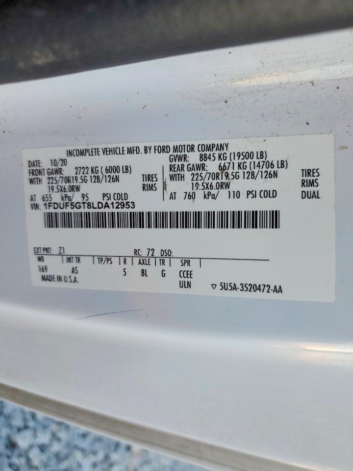 2020 FORD F550 SUPER DUTY photo 13