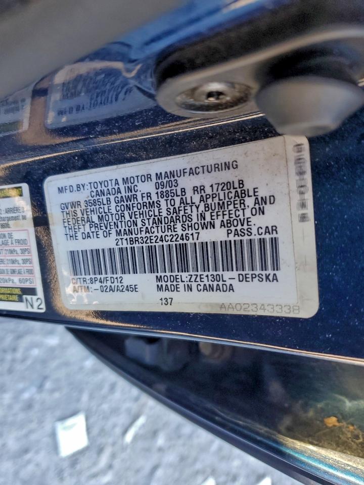 2004 TOYOTA COROLLA CE photo 13