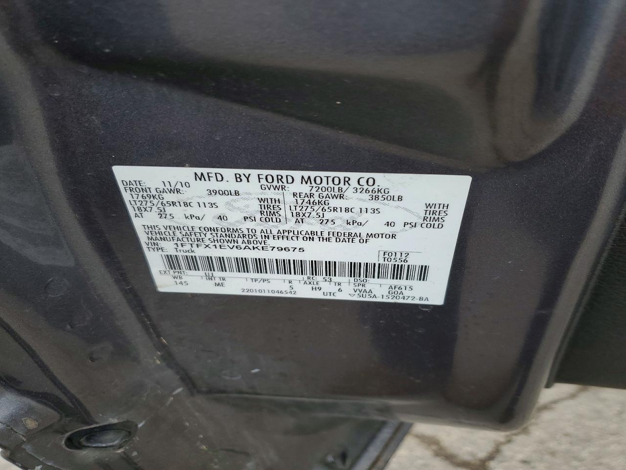 2010 FORD F150 SUPER CAB photo 12