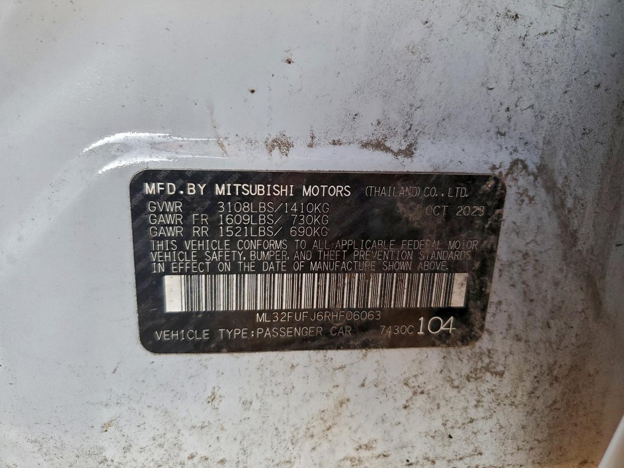2024 MITSUBISHI MIRAGE G4 ES photo 12