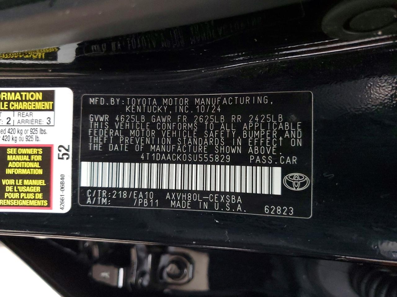 2025 TOYOTA CAMRY XSE photo 12