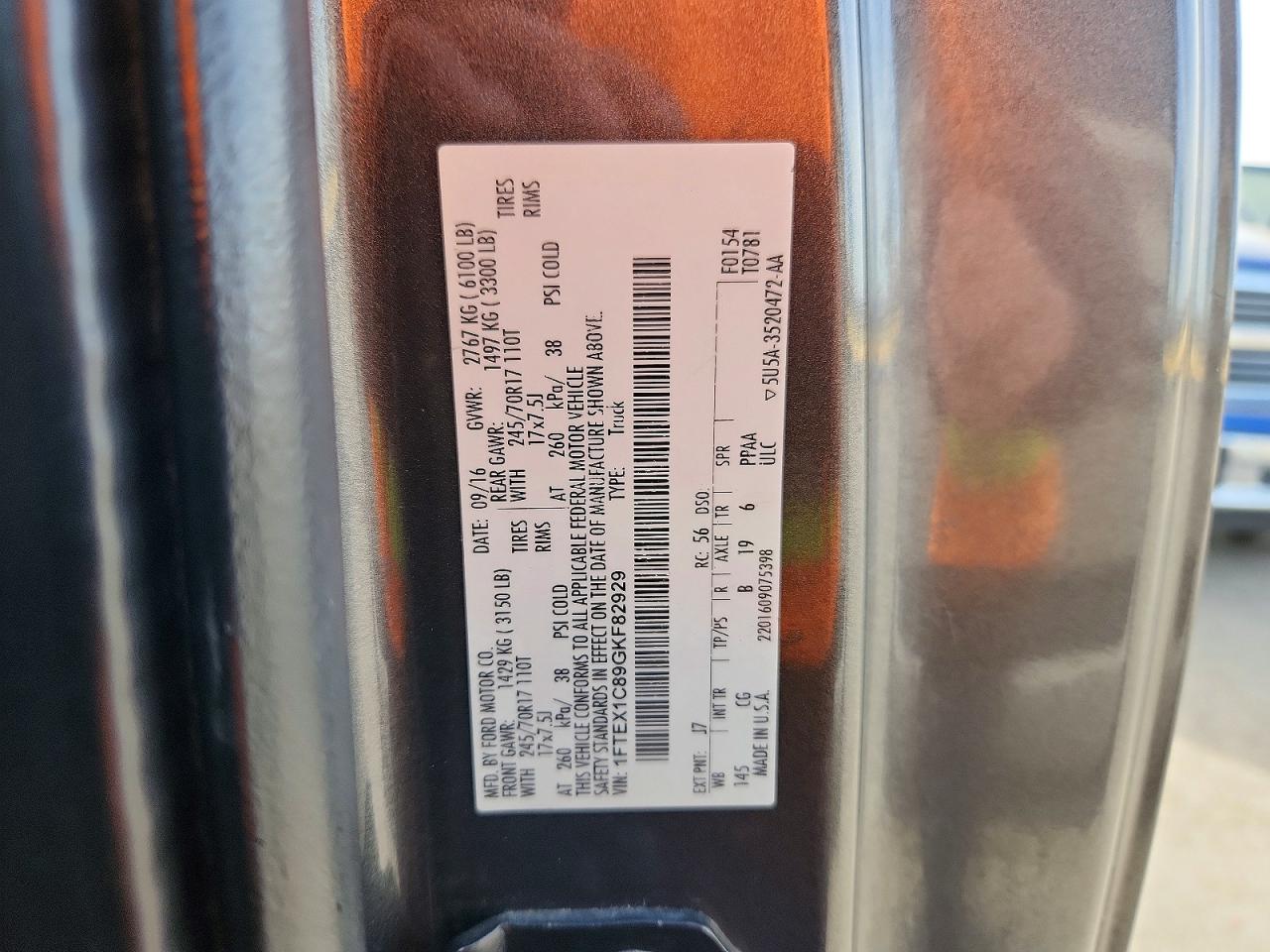 2016 FORD F150 SUPER CAB photo 12