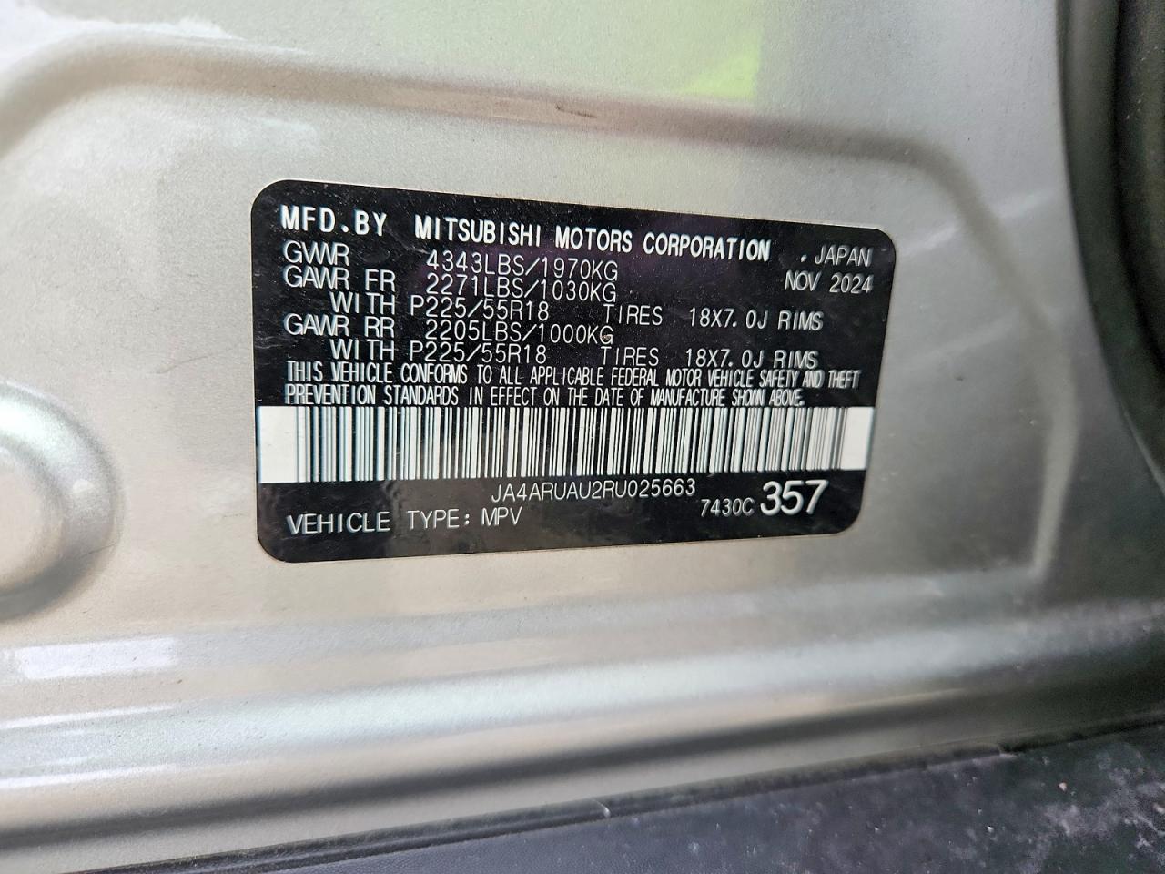 2024 MITSUBISHI OUTLANDER SPORT S/SE photo 14