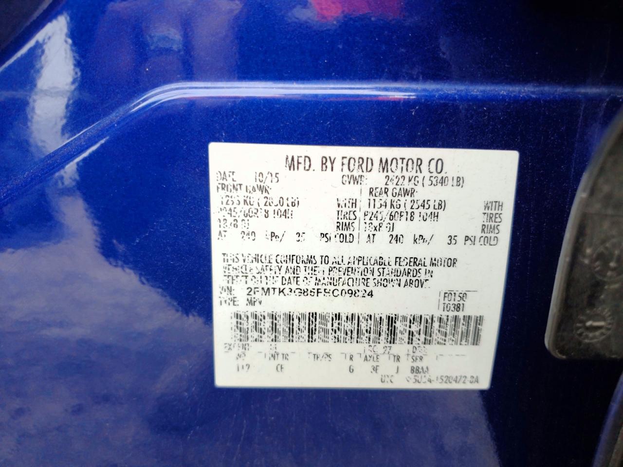 2015 FORD EDGE SE photo 13