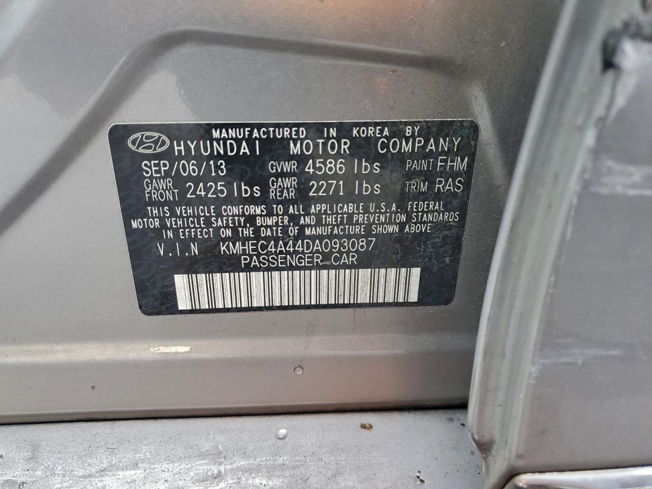 2013 HYUNDAI SONATA HYBRID photo 12