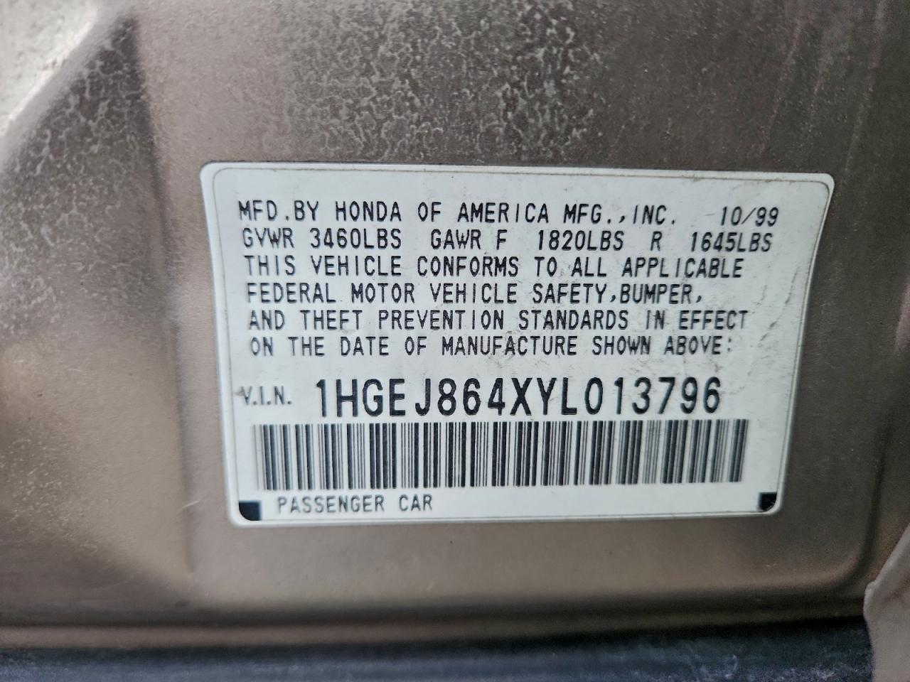 2000 HONDA CIVIC EX photo 12