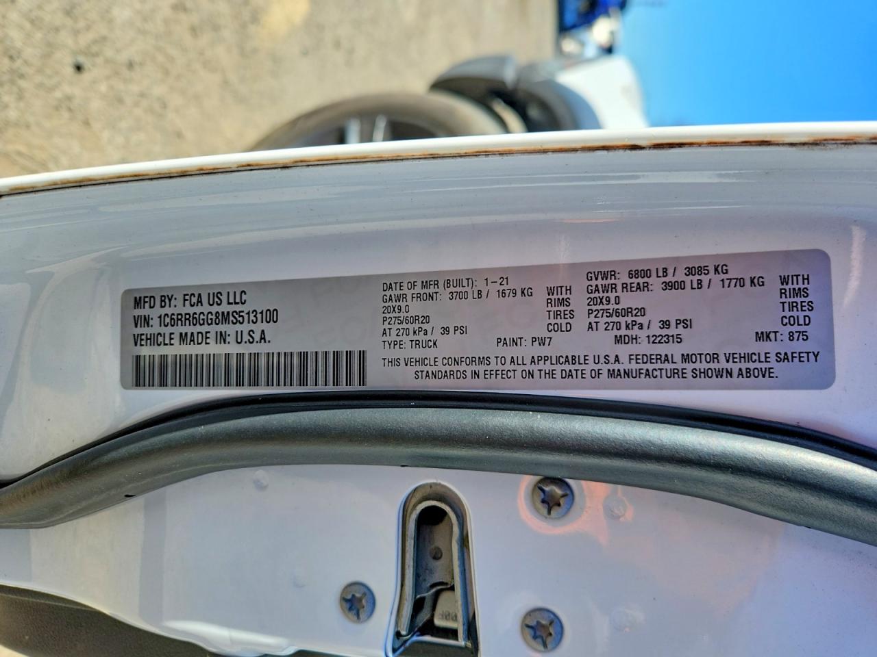 2021 RAM 1500 CLASSIC SLT photo 12