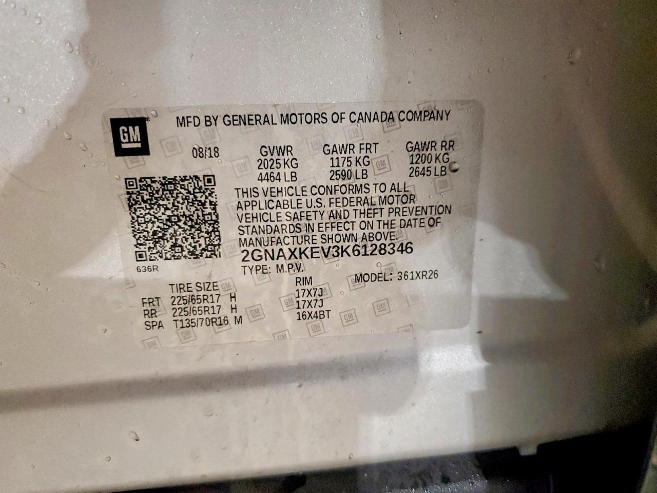 2019 CHEVROLET EQUINOX LT photo 13
