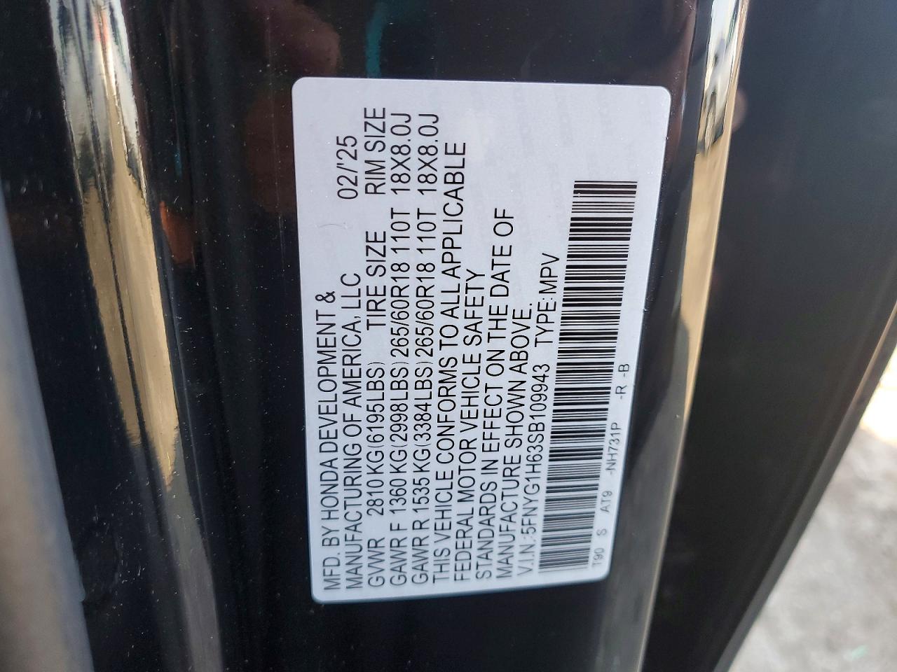 2025 HONDA PILOT TRAILSPORT photo 13