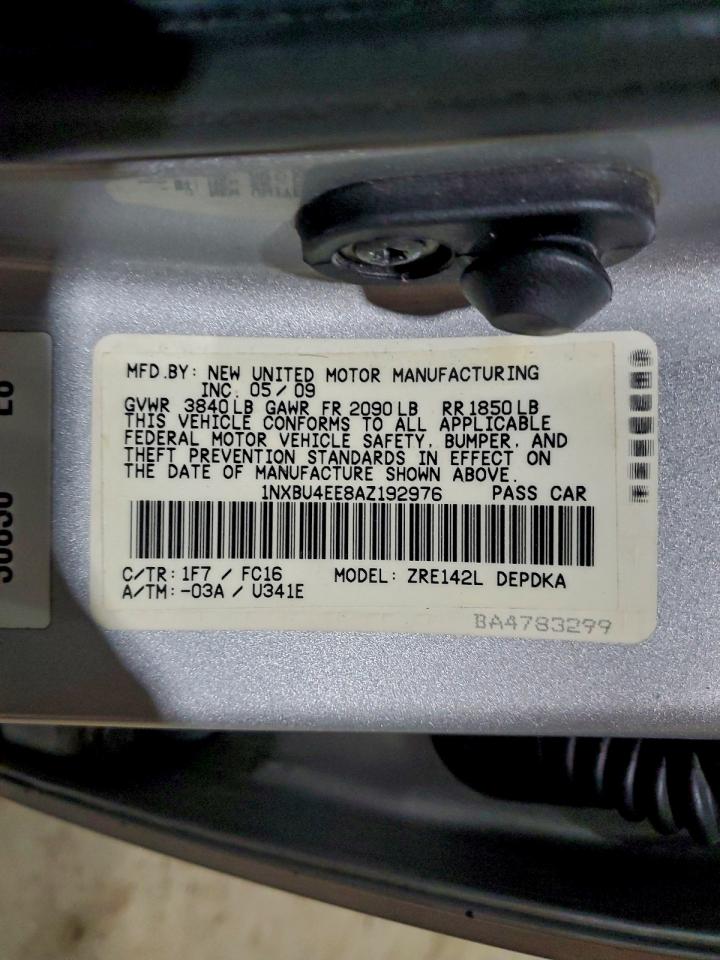 2010 TOYOTA COROLLA BASE photo 12