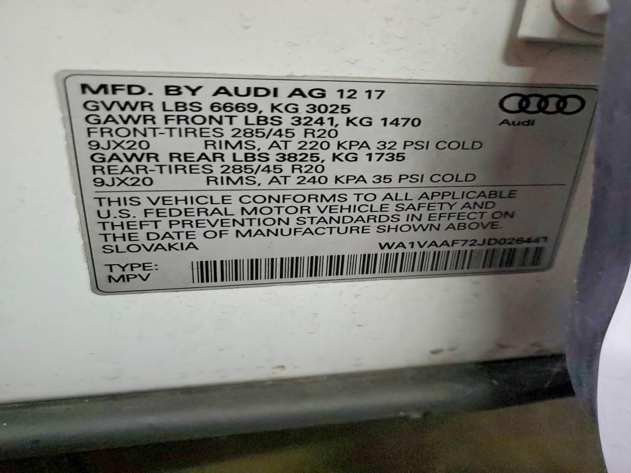 2018 AUDI Q7 PRESTIGE photo 13