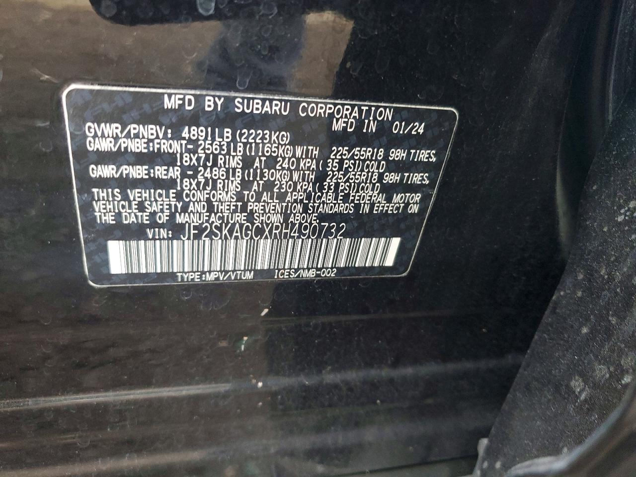 2024 SUBARU FORESTER SPORT photo 49