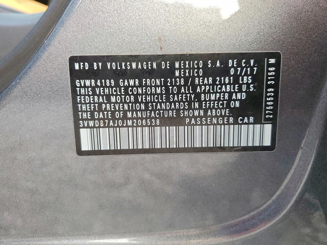2018 VOLKSWAGEN JETTA SE photo 12