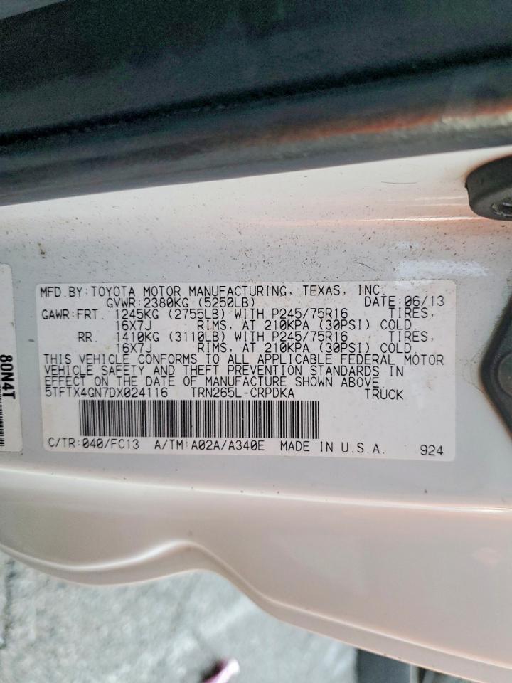2013 TOYOTA TACOMA PRERUNNER ACCESS CAB photo 12