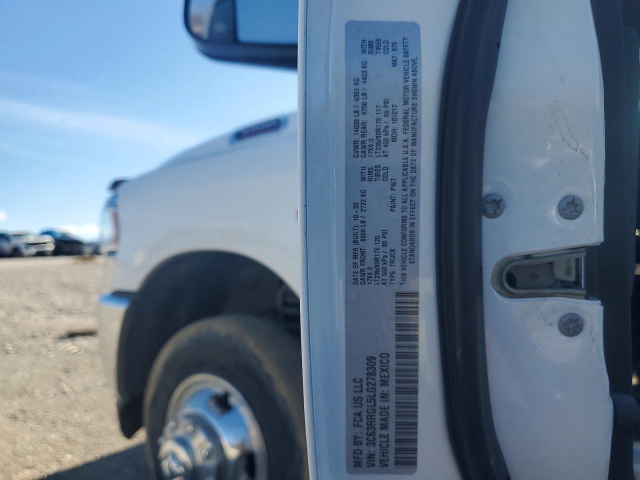 2020 RAM 3500 TRADESMAN photo 12