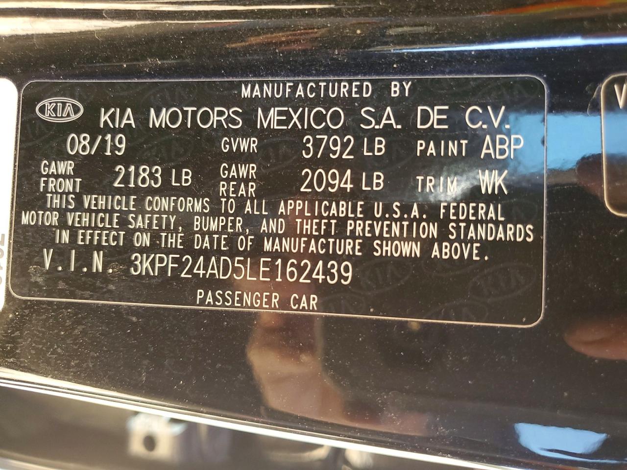 2020 KIA FORTE LXS photo 25