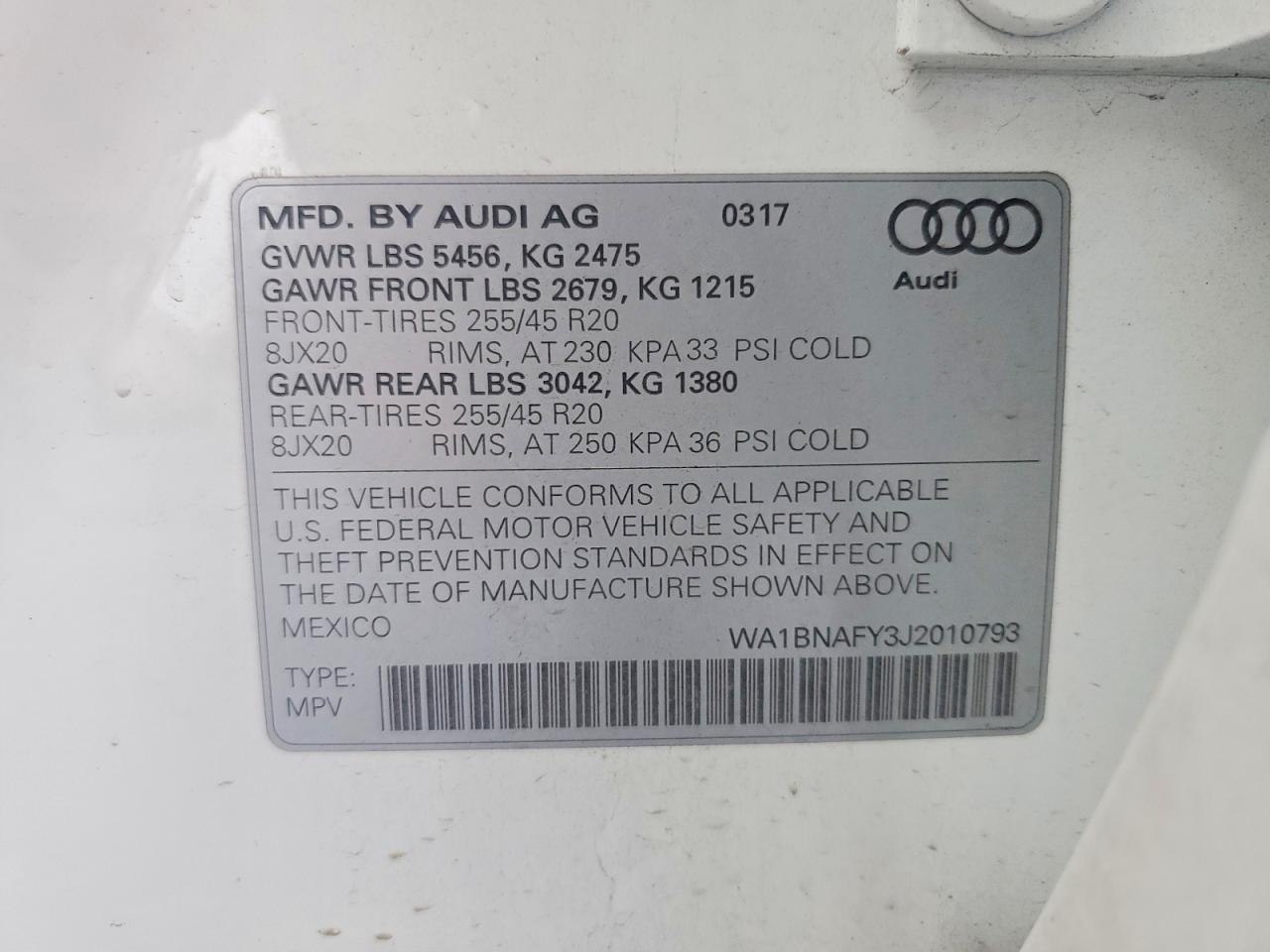 2018 AUDI Q5 PREMIUM PLUS photo 14