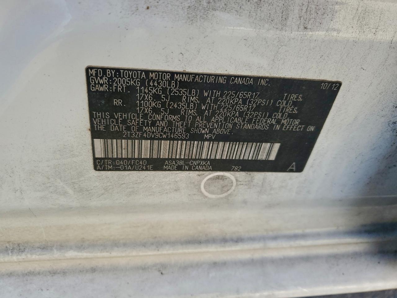 2012 TOYOTA RAV4 photo 27