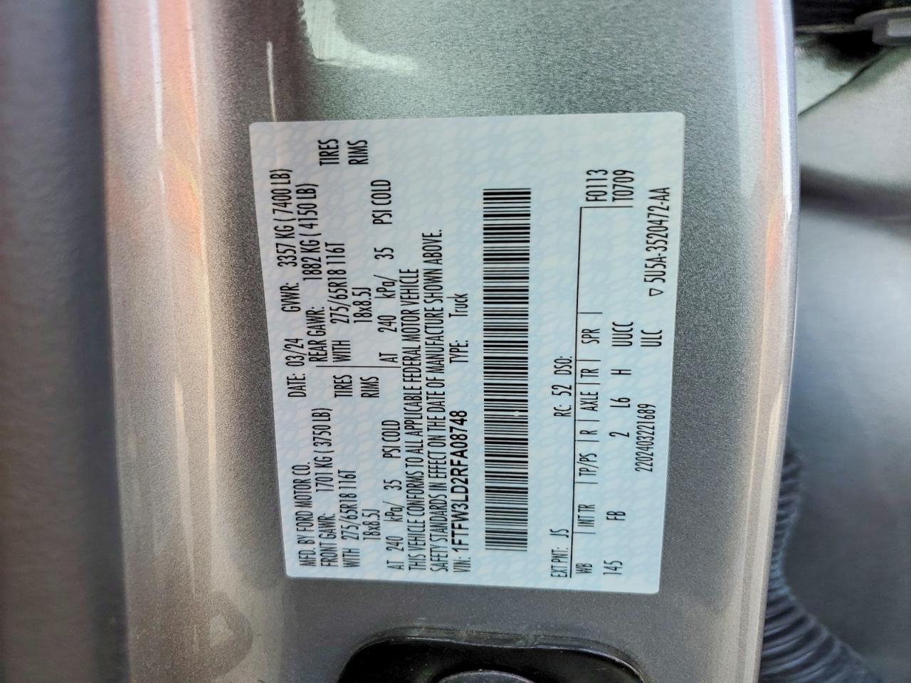 2024 FORD F150 XLT photo 13