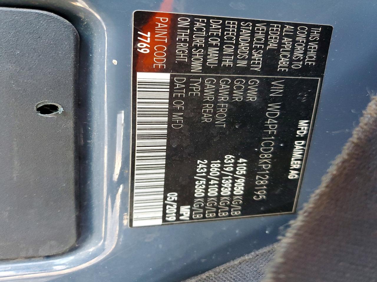 2019 MERCEDES-BENZ SPRINTER 2500/3500 photo 12