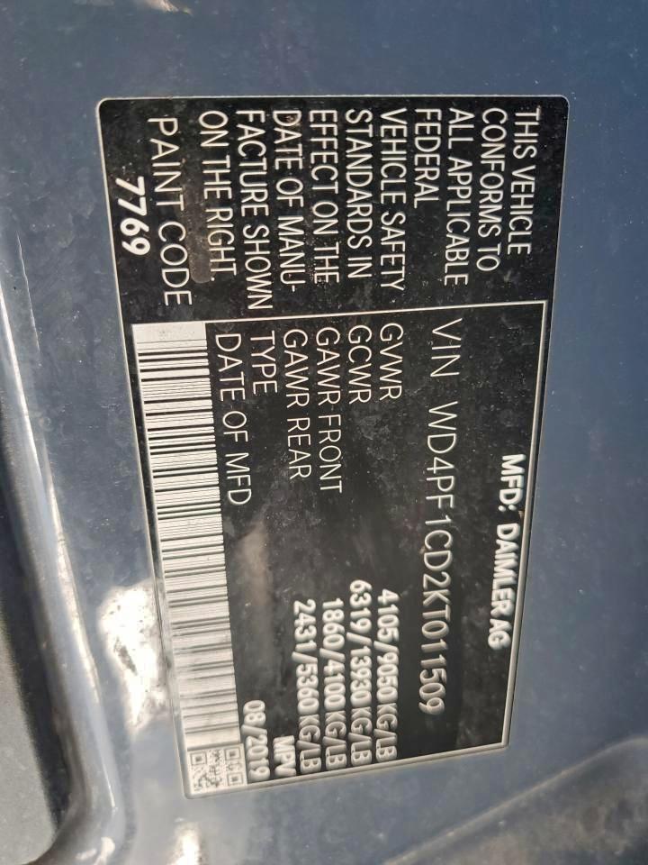 2019 MERCEDES-BENZ SPRINTER 2500/3500 photo 13