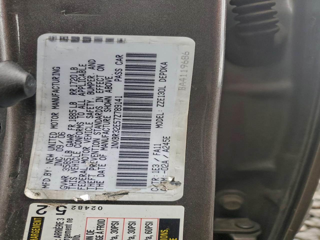 2007 TOYOTA COROLLA CE photo 12