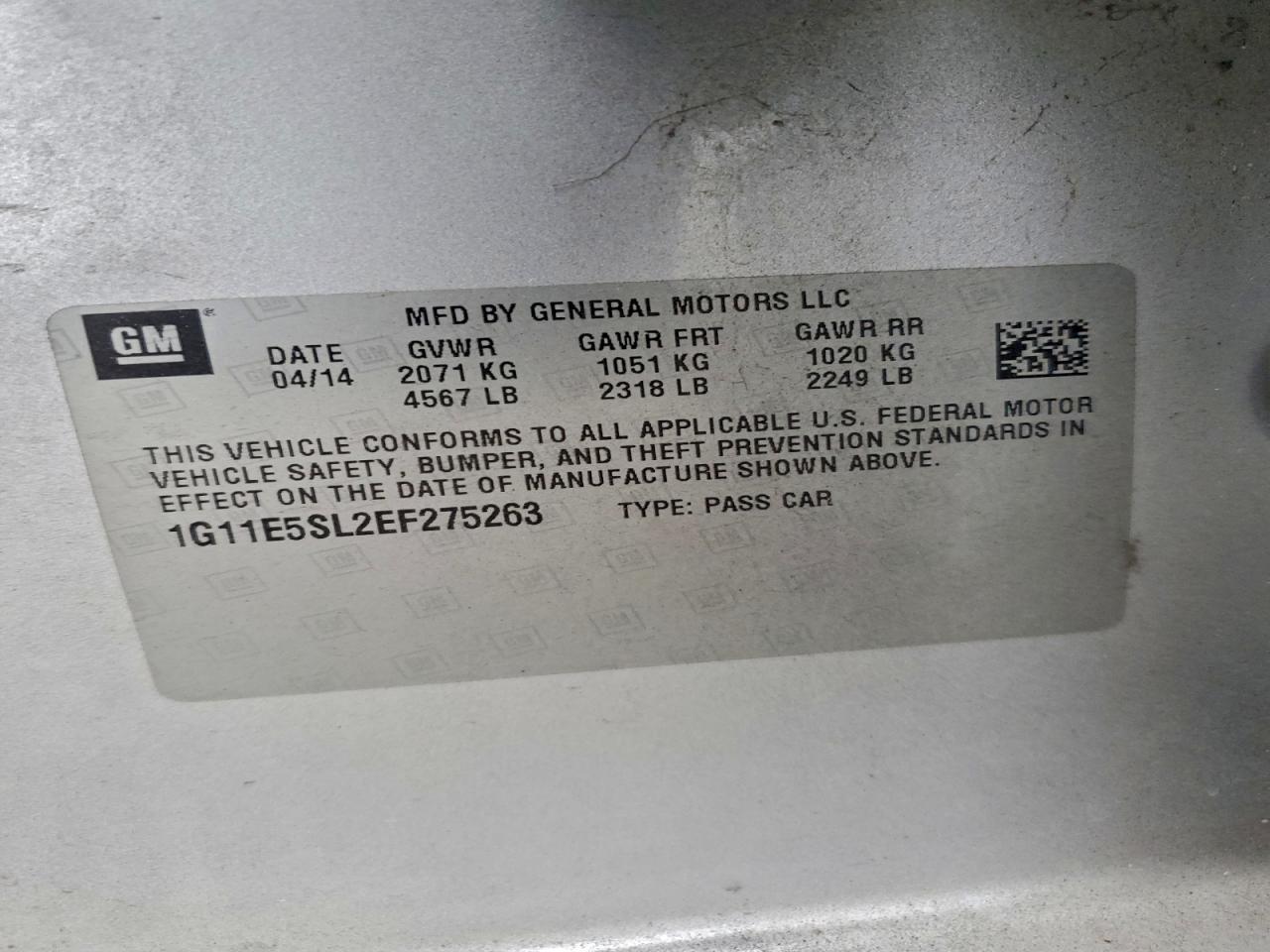 2014 CHEVROLET MALIBU 2LT photo 23