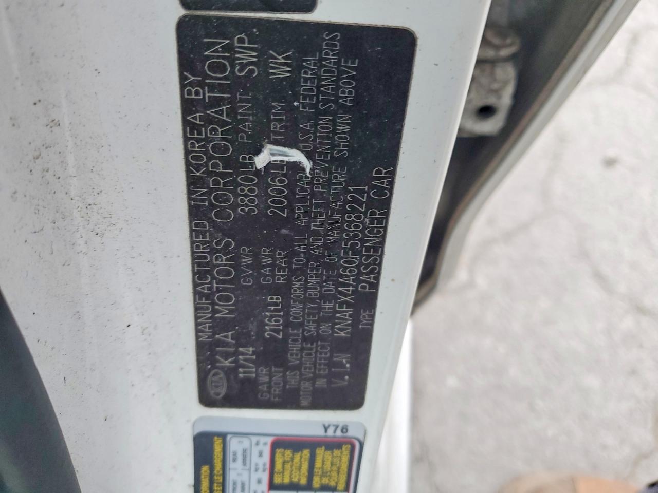 2015 KIA FORTE LX photo 12