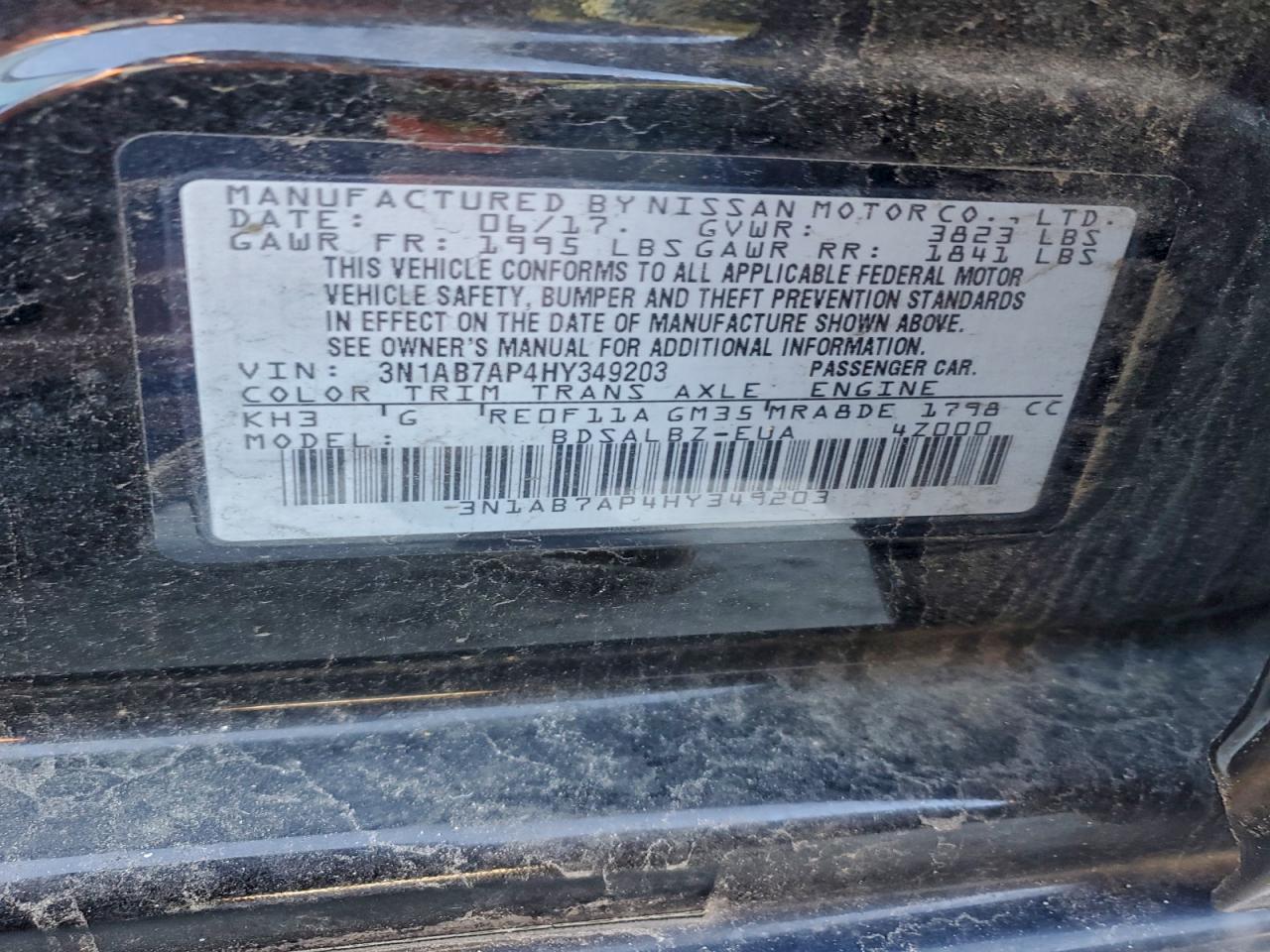 2017 NISSAN SENTRA S photo 12