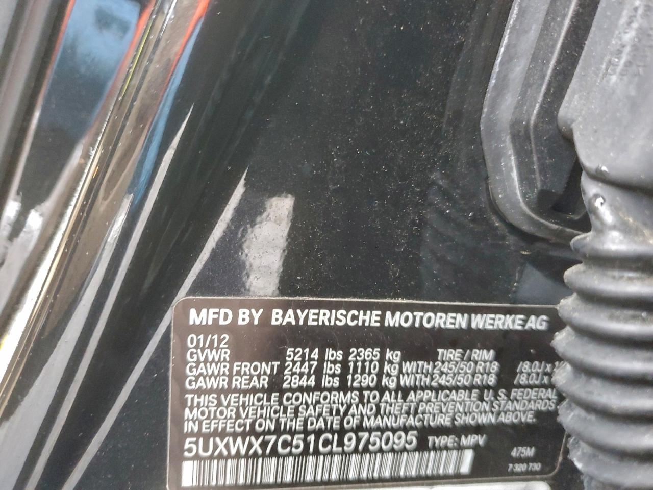 2012 BMW X3 XDRIVE35I photo 14