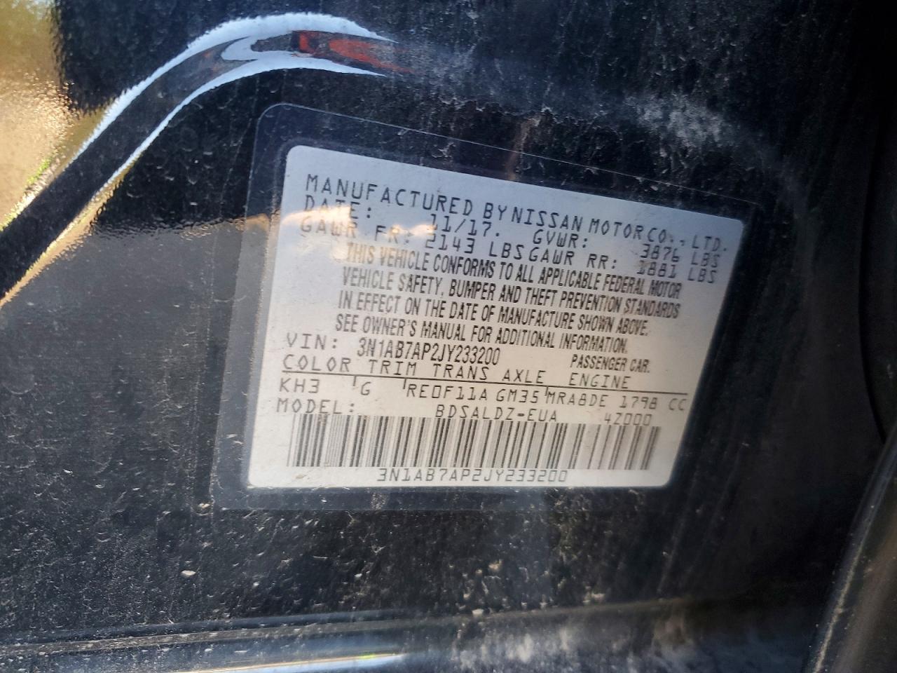 2018 NISSAN SENTRA photo 23