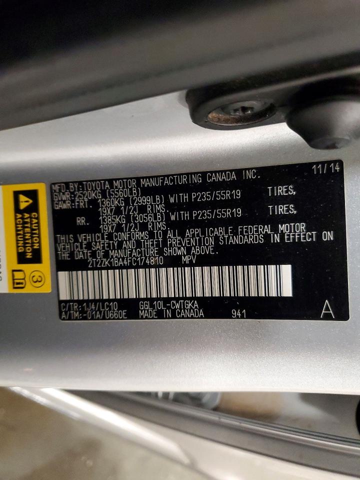 2015 LEXUS RX 350 photo 13