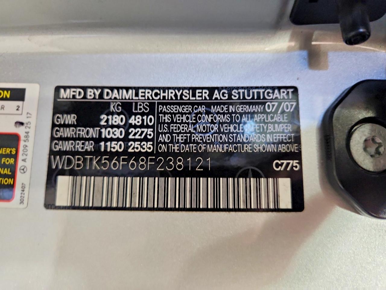 2008 MERCEDES-BENZ CLK 350 photo 12
