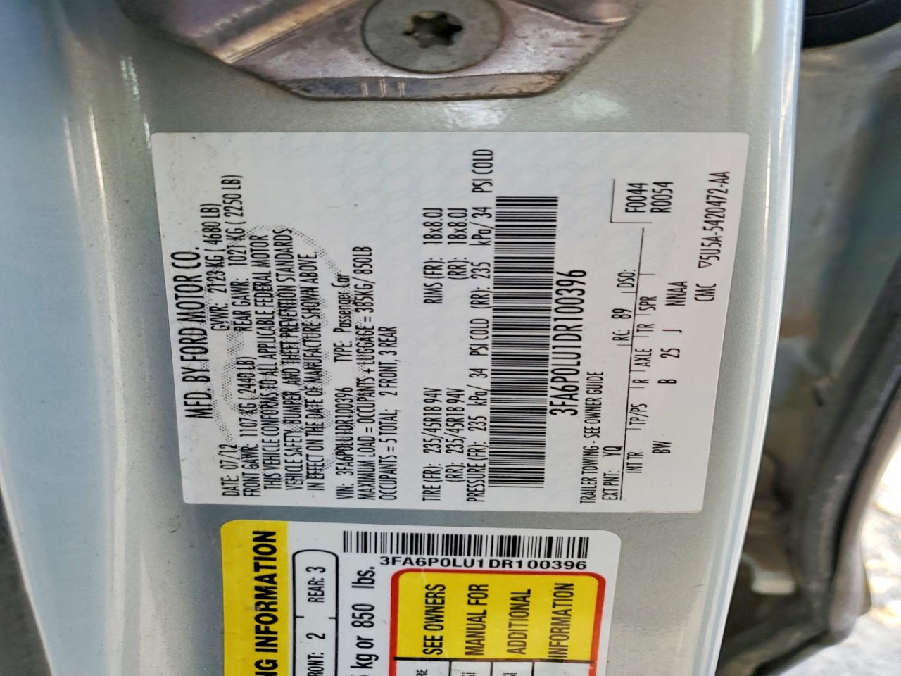 2013 FORD FUSION SE HYBRID photo 13