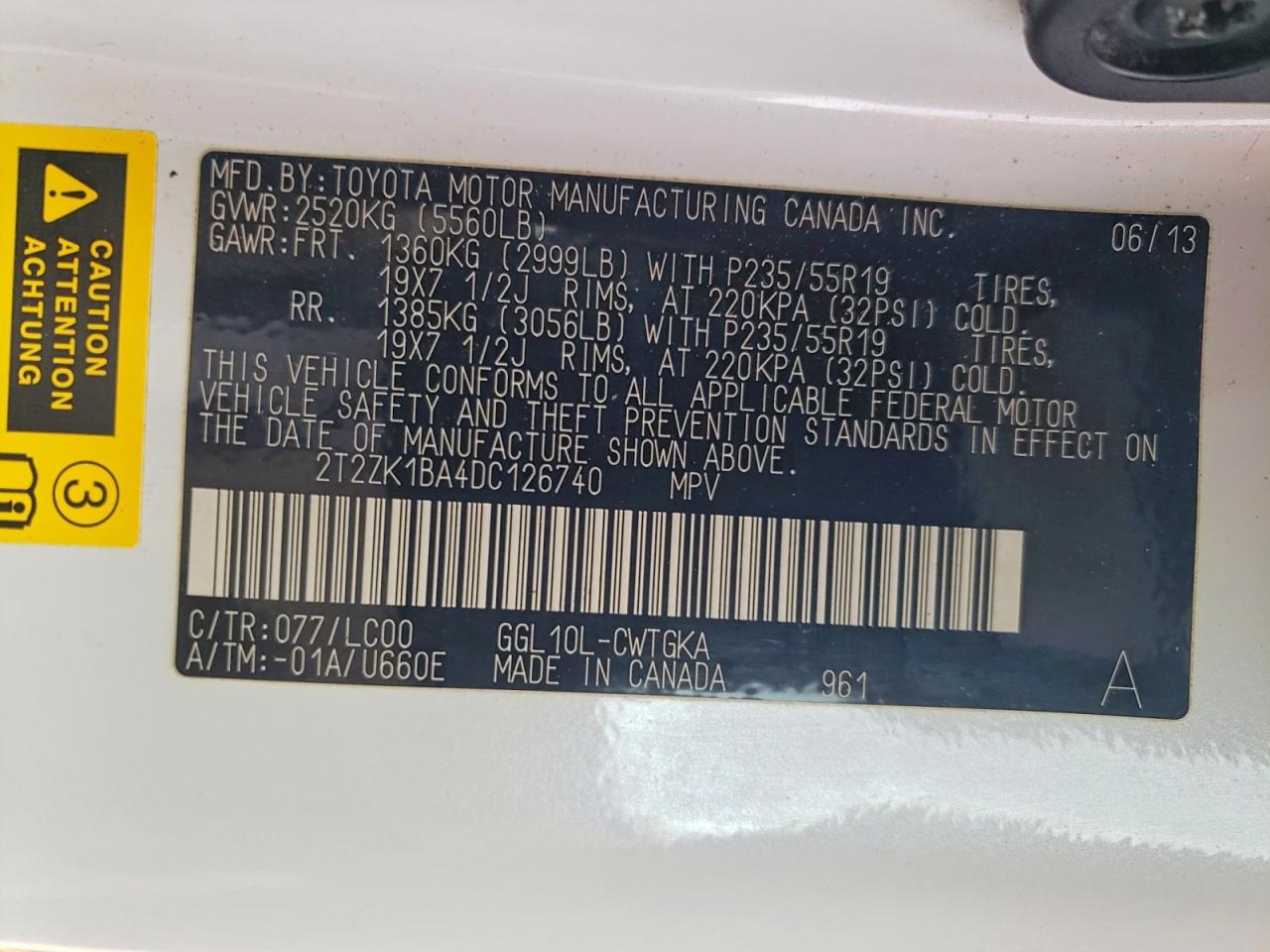 2013 LEXUS RX 350 photo 13