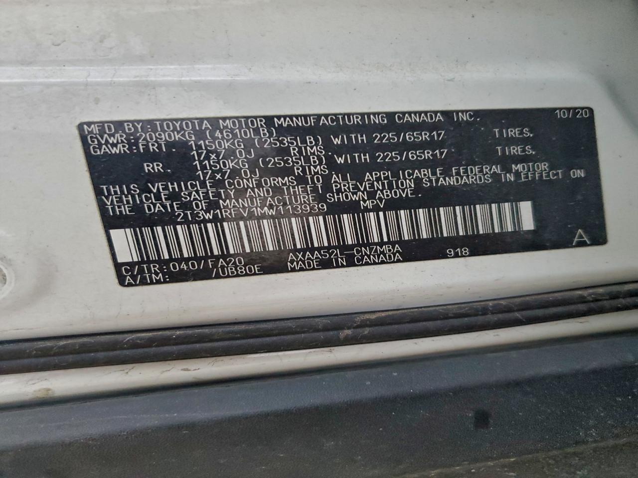 2021 TOYOTA RAV4 XLE photo 14