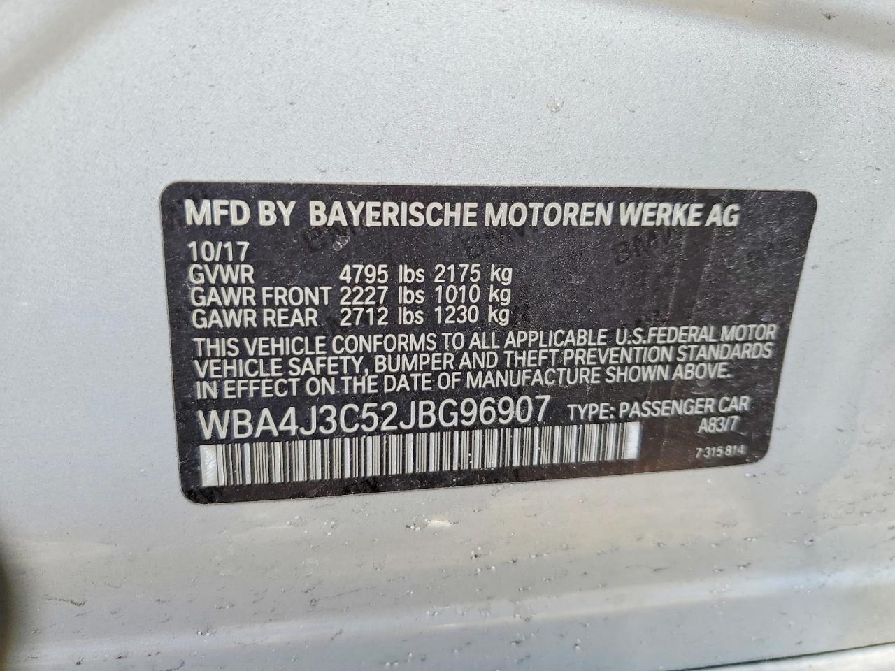 2018 BMW 430XI GRAN COUPE photo 12