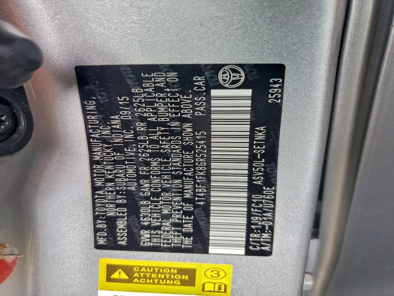 2016 TOYOTA CAMRY LE photo 23