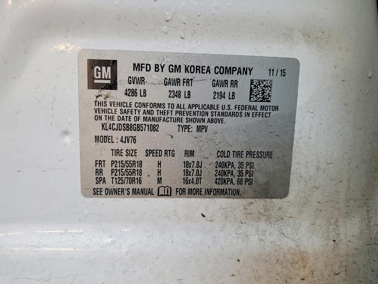 2016 BUICK ENCORE PREMIUM photo 23