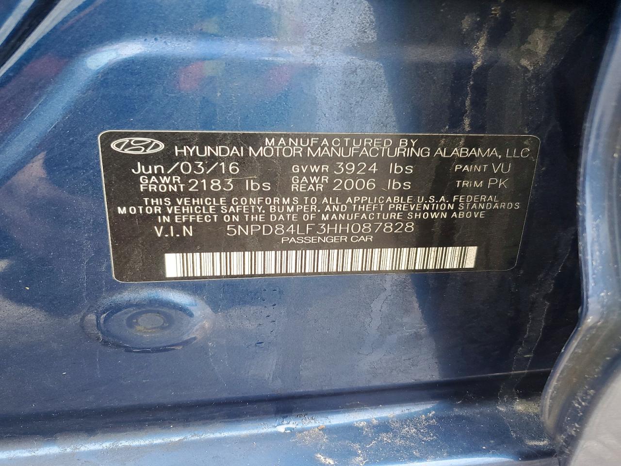 2017 HYUNDAI ELANTRA SE photo 13