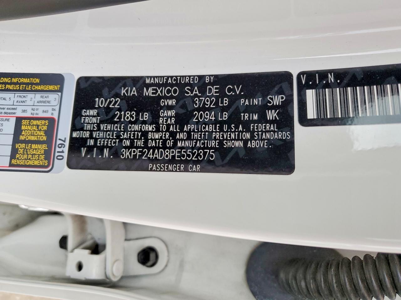 2023 KIA FORTE LX photo 13