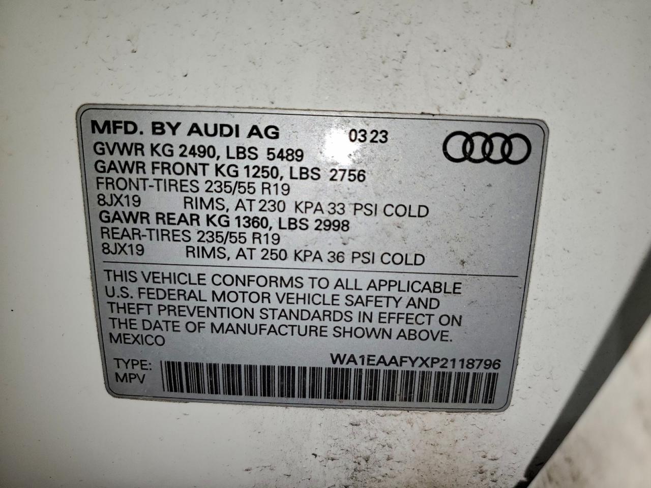 2023 AUDI Q5 PREMIUM PLUS 45 photo 13