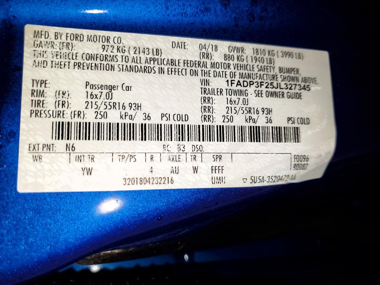2018 FORD FOCUS SE photo 12