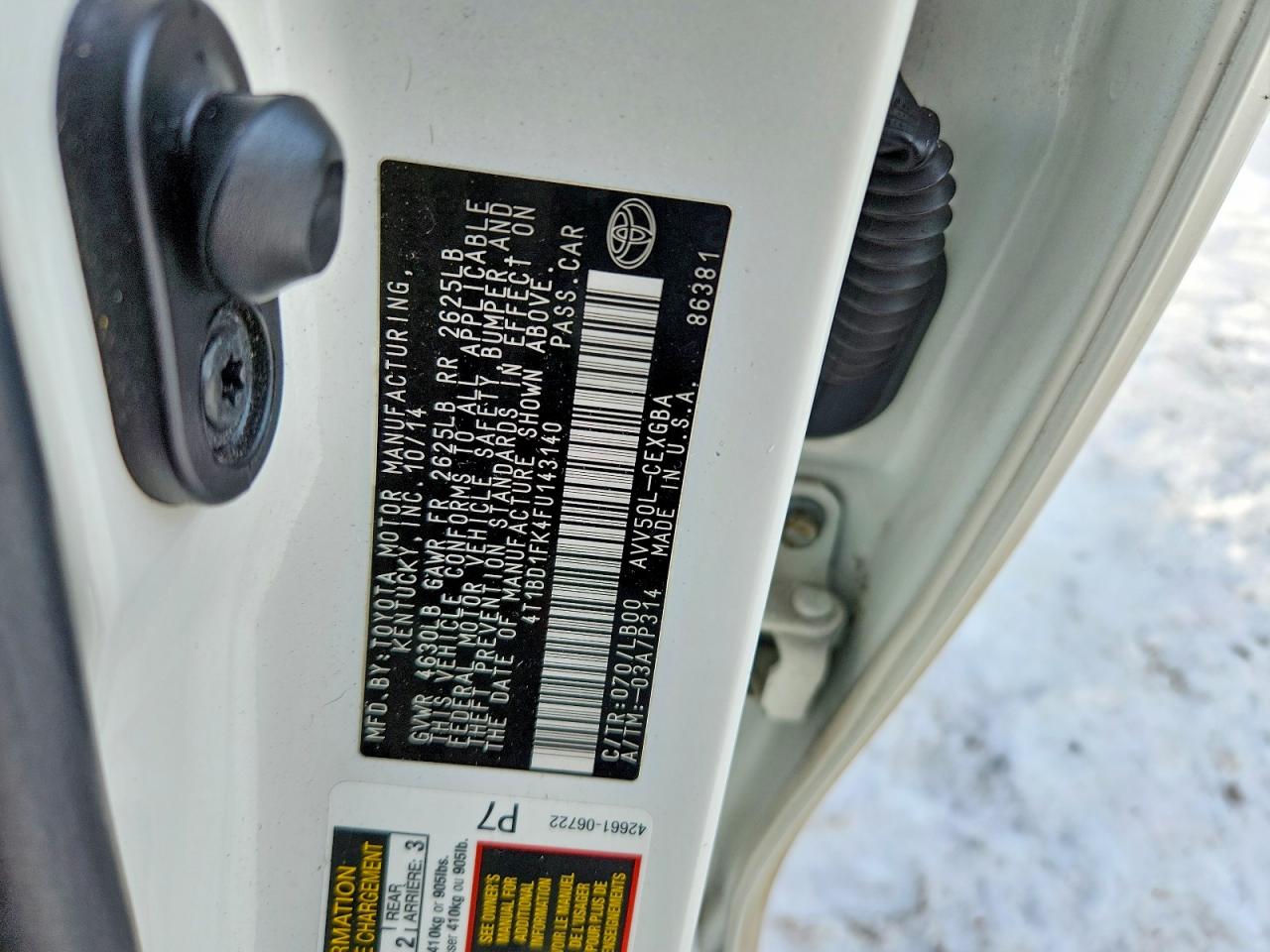 2015 TOYOTA CAMRY HYBRID photo 12
