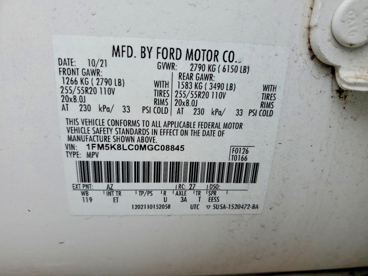 2021 FORD EXPLORER KING RANCH photo 13