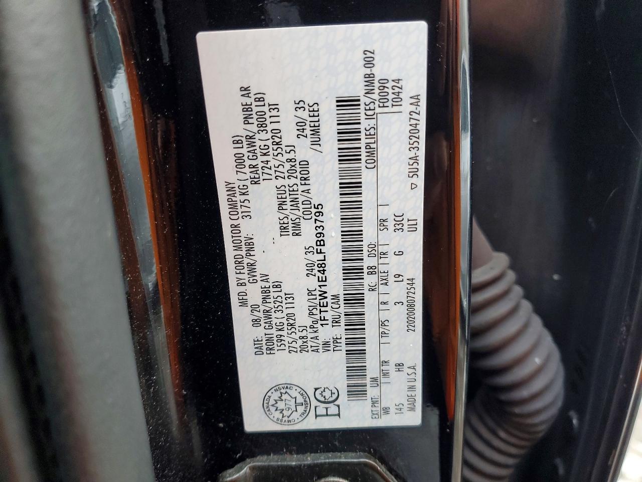 2020 FORD F150 SUPERCREW photo 13