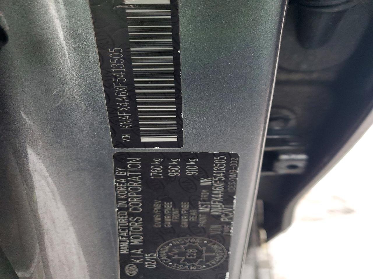 2015 KIA FORTE LX photo 13
