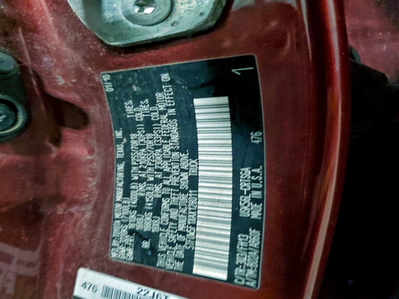 2010 TOYOTA TUNDRA DOUBLE CAB SR5 photo 12